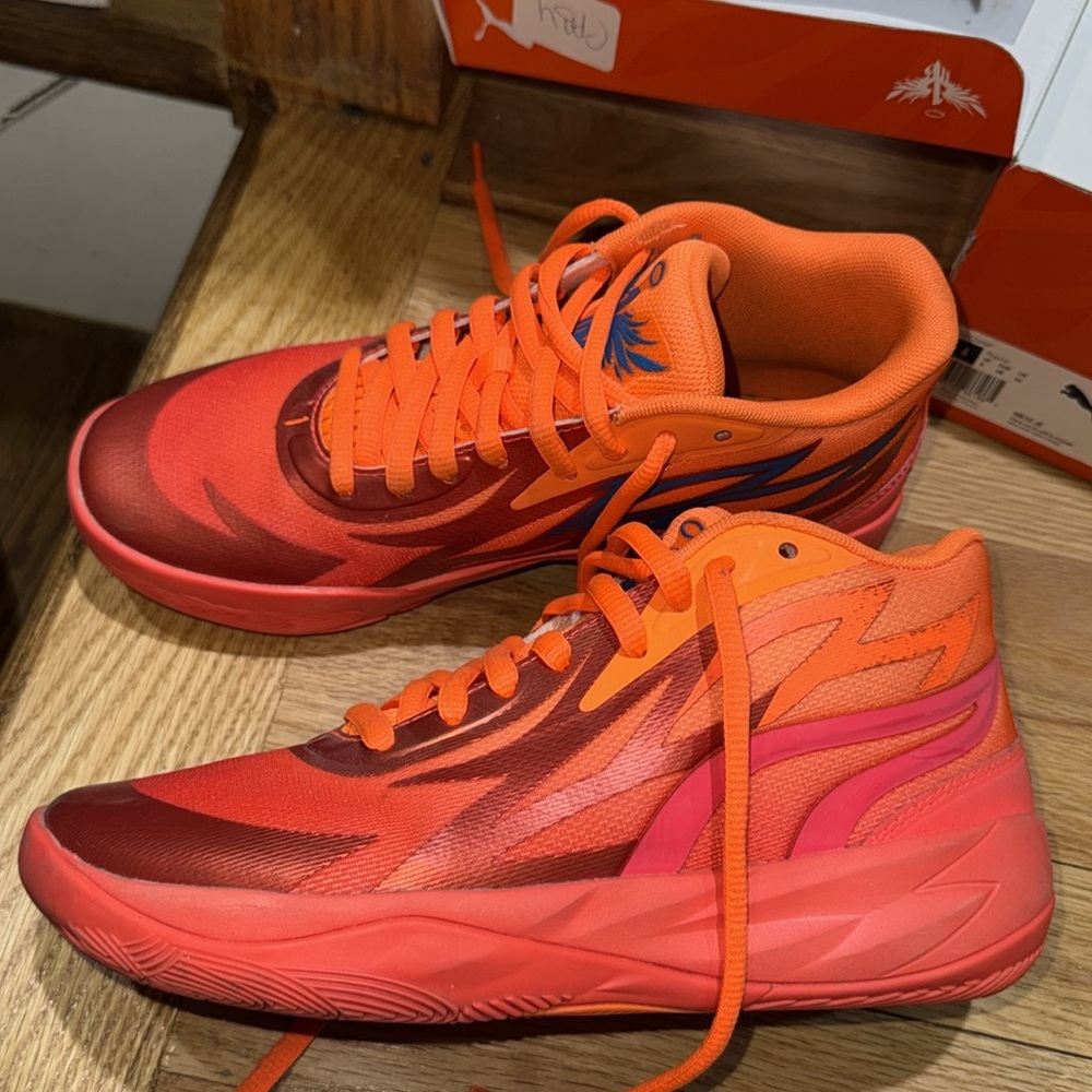 Melo Ultra Orange Basketball Sneakers